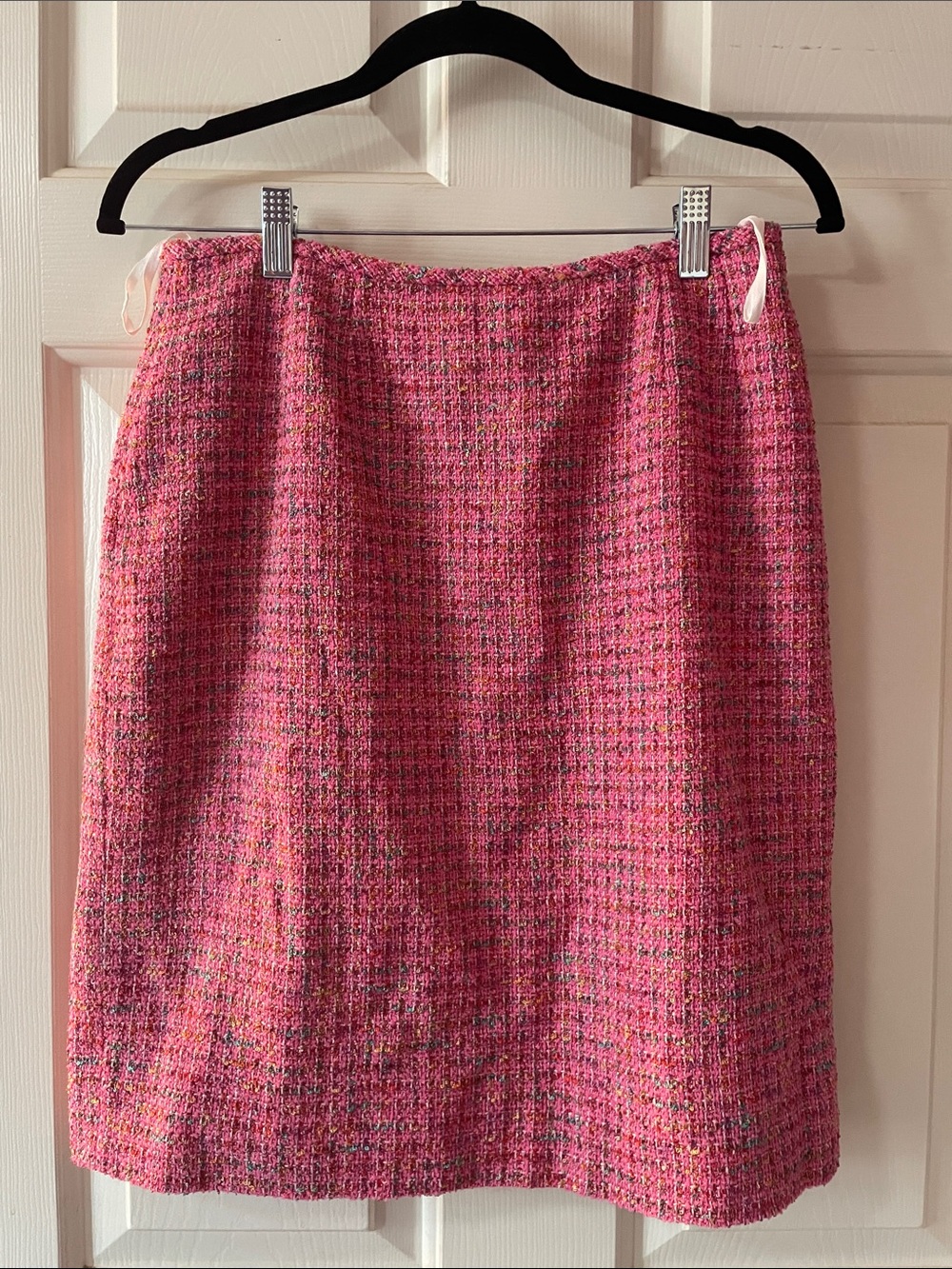 VTG ALBERT NIPON PINK TWEED PENCIL SKIRT